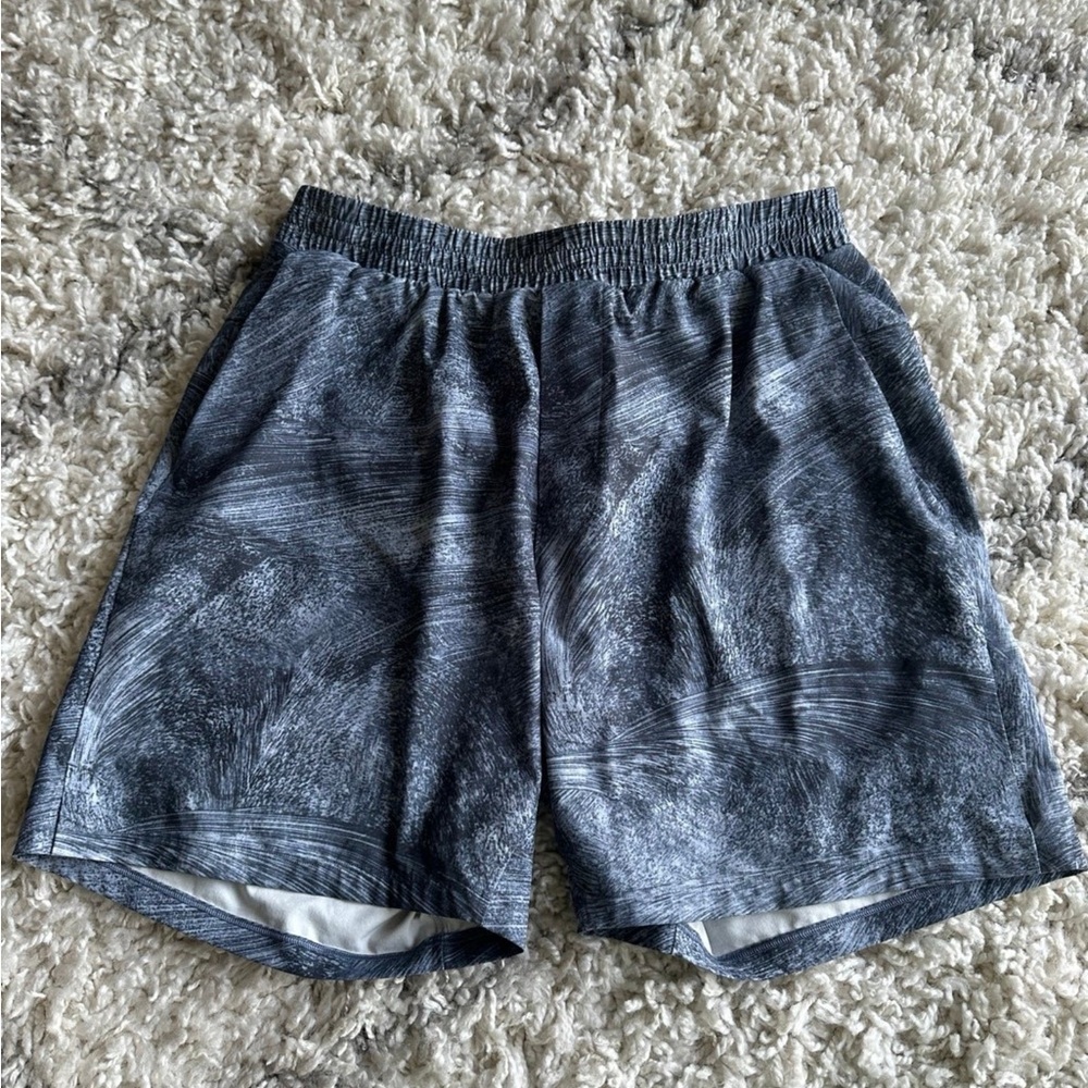 Lululemon Channel Cross Swim Short *7" Fjord Tempest Blue Multi